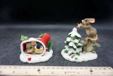 Asst Mice Christmas Figures