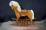 Wooden Rocking Horse With Saddle