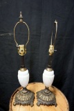 Milk Glass Lamps