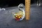 Swan glass paperweight.