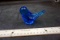 Blue bird glass paperweights.