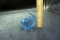 Blue Elephant glass  Paperweight.