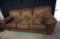 Nice microfiber couch with some stains.