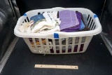 Basket of towels.