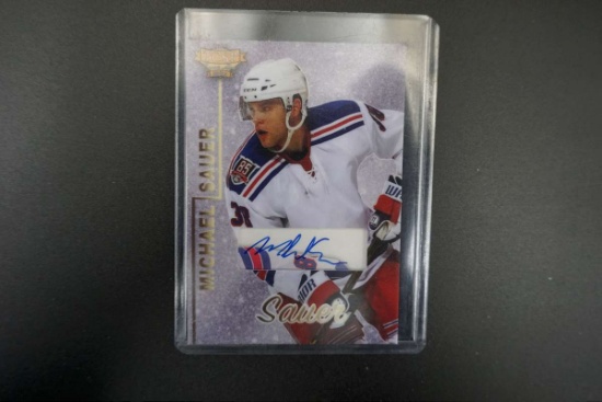2015 TCSP Exquisite Metals Michael Sauer Autographed Card. 2/10