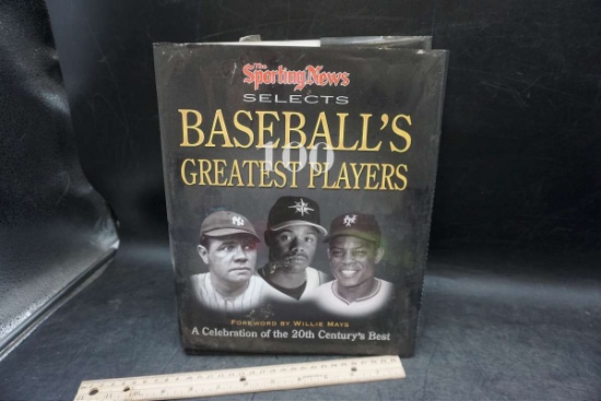 The Sporting News Selects Baseball's 100 Greatest Players. Hardcover Book