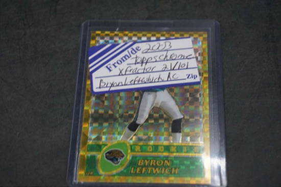 2003 Topps Chrome X-Factor Byron Leftwich Rookie Card
