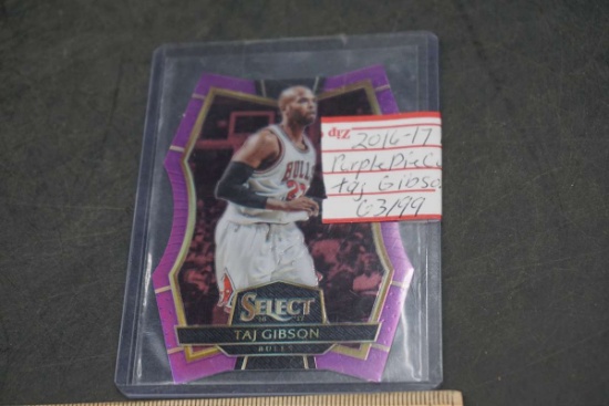 2016-17 Panini Select Purple Pie Cut Taj Gibson