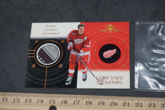 2000-01 Upper Deck MVP Sergei Fedorov Game Used Souvenir Card