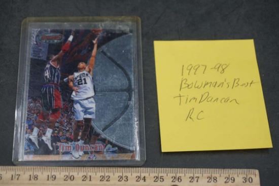 1997-98 Bowman's Best Tim Duncan Rookie Card