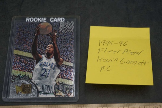 1995-96 Fleer Metal Kevin Garnett Rookie Card