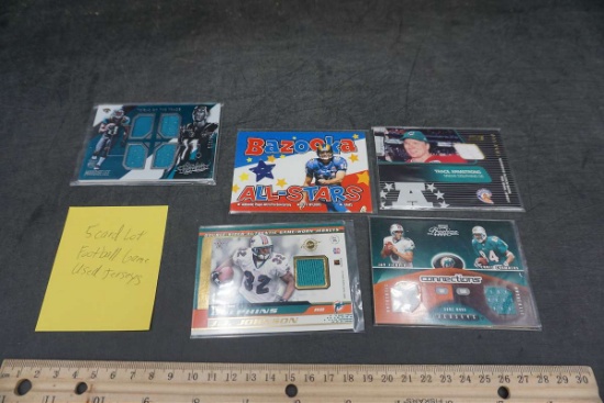 NFL Game Used Jersey Football Cards