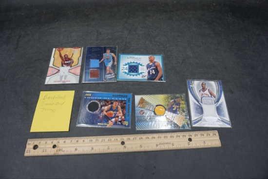 Game Used Jersey Basketball Cards