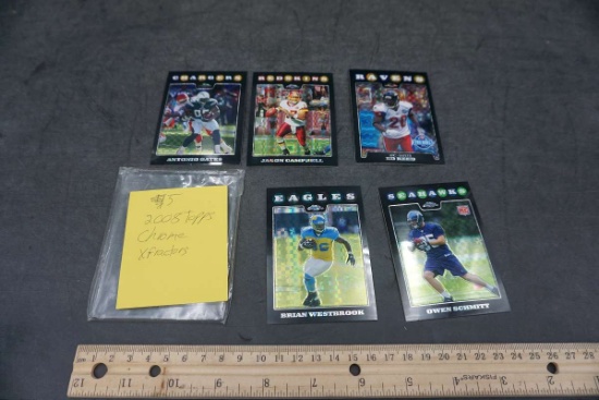 2008 Topps Chrome X Fractors Football Cards