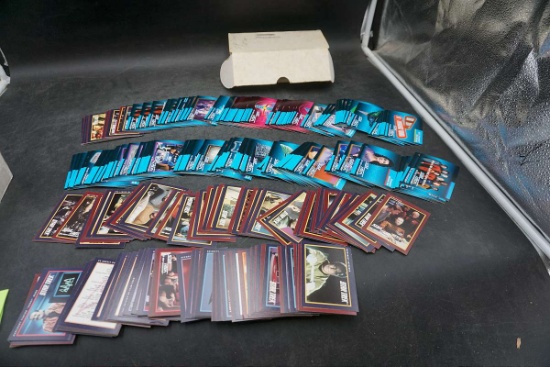 Complete set of Star Trek collector cards.