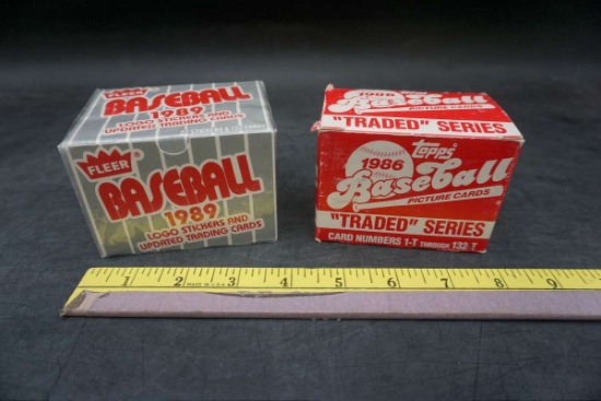 1989 Fleer & 1986 Topps MLB Baseball Cards