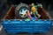 Heavy duty tote. Hot Wheels, Super Rally case, Batman, Ninja Turtles action figures, football, cars,
