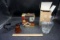 Glassware, candleholders, picture frames.