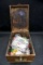 SHoe Shine Box w/ Political Buttons & Pins