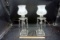Pair of Matching Crystal Lamps