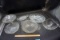 Assorted clear glass.