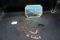 Receipt spike, costume jewelry, Grand Canyon souvenir, blush compact.