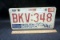 Vintage South Dakota license plate.
