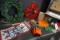 Decor, reads, Halloween, 4th of July.