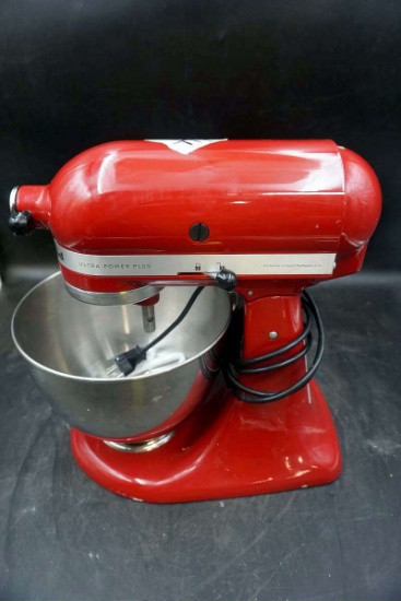 KitchenAid Ultra Power Plus stand mixer. Red.