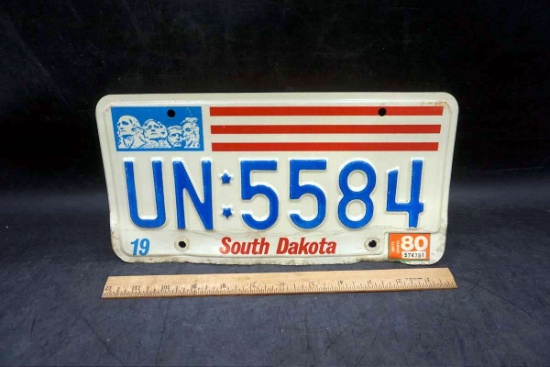 Vintage South Dakota license plate.