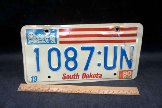 Vintage South Dakota license plate.