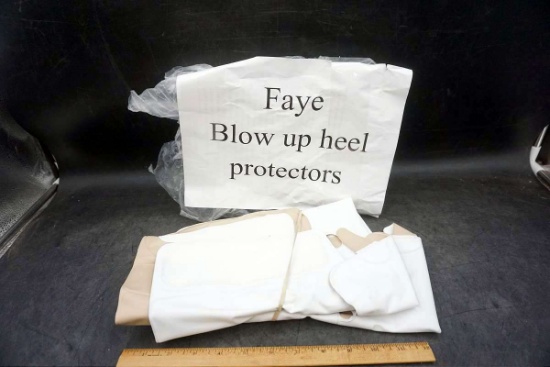 Blow up heel protectors.