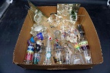 Shot glasses, glassware, candleholders.