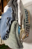 Basket full of towels.