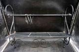 Shelf with pot rack. Has been photographed upside down :). You'll have to use your imagination here.