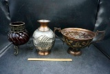 Vases, bowls.