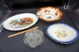 Hand Painted Plates, Bowls, Glassware