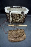 Beaded Art Deco Purse, Basket