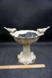 Cast Iron Small Bird Bath w/ Stones