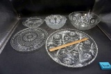 Assorted clear glass.