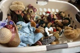 Basketful of Boyds Teddy bears.