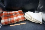 Blankets, linens.
