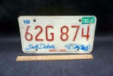 1989 South Dakota license plate.