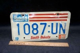 Vintage South Dakota license plate.