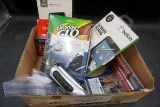 Headphones, screen protector, stapler, CDs,'cause. That's, and more. Task Force tool set.