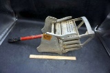 Mop bucket, wringer.