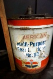 American multipurpose gear lubricant. Vintage can.