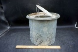 Vintage metal minnow bucket.