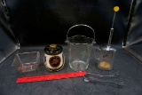Vintage Juicer, Ice Bucket, Glassware