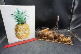 Artwork, Basket, Wooden Fruit
